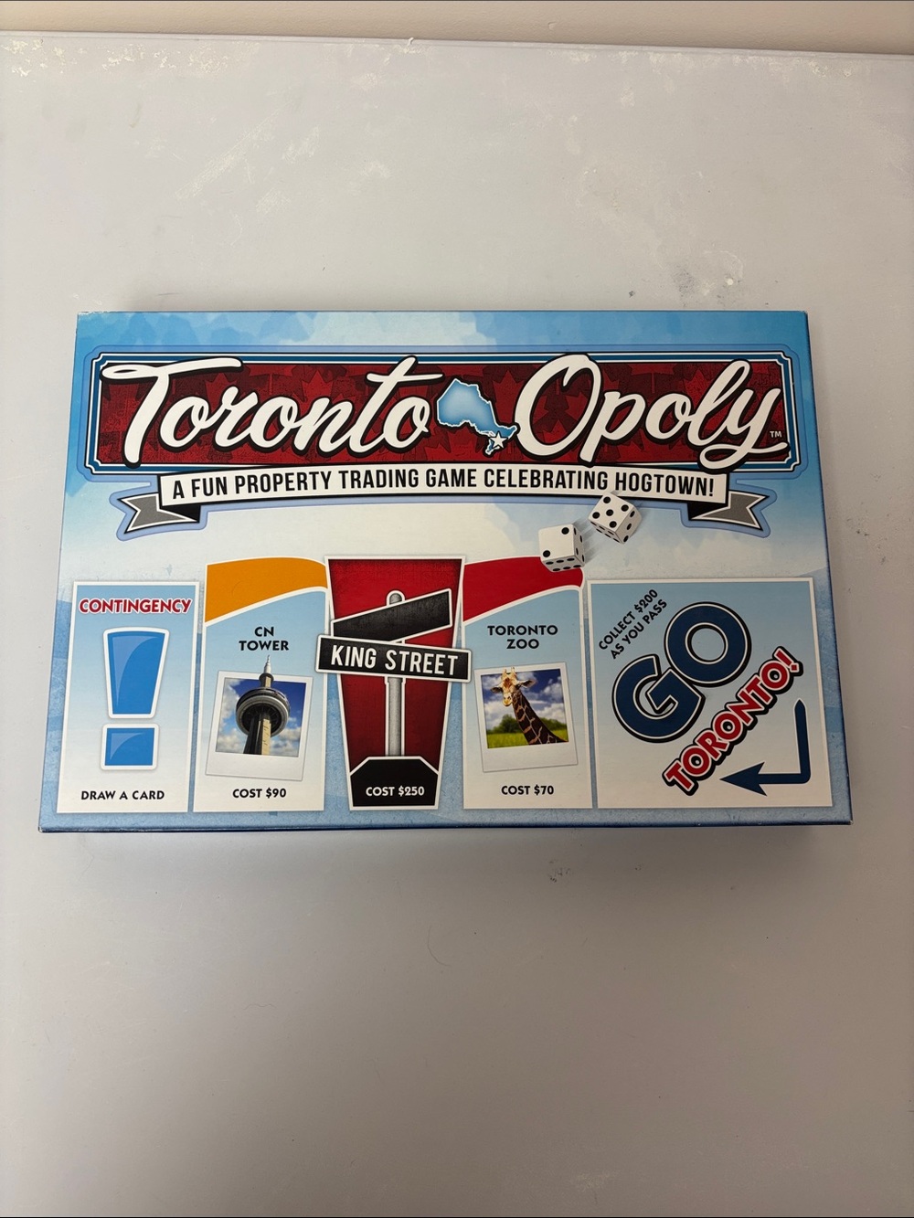 Toronto-Opoly Board Game - Blue & Red Box Set